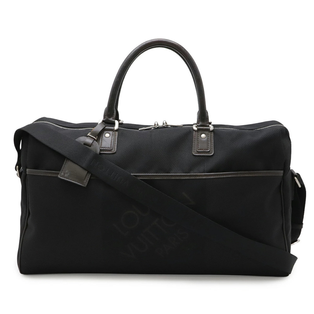LOUIS VUITTON Damier Geant Albatross Boston Bag Travel Shoulder Noir Black